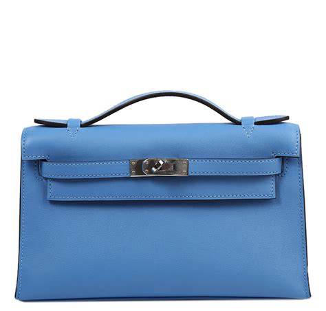 blue kelly bag|hermes kelly pochette price.